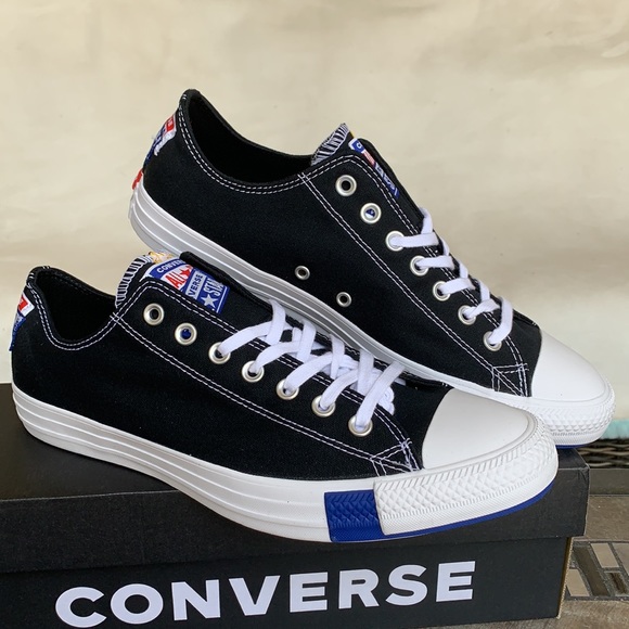 CONVERSE CTAS OX BLACK/RUSH BLACK/RUSH BLUE WMNS - Picture 2 of 14